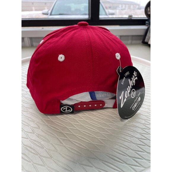 Zephyr Nebraska Huskers Baseball Cap One Size Snapback Red University Active NEW - Picture 4 of 6